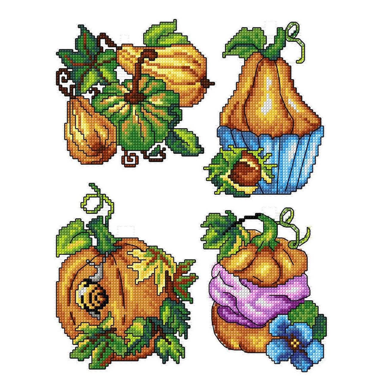 Crafting Spark Pumpkins Counted Cross Stitch Kit